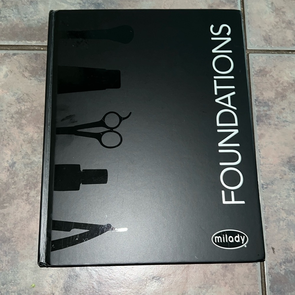 Black like new Milady Foundations book